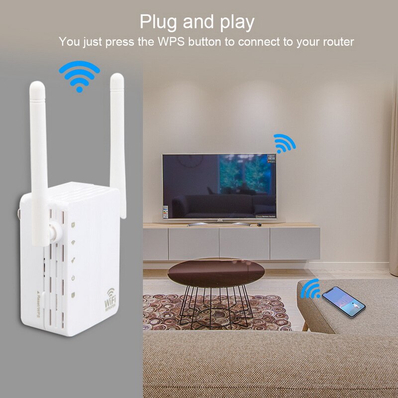 Drahtlose WiFi Repeater Wi-Fi Range Extender 300Mbps Signal Verstärker Booster Repeater Wi-Fi Empfänger