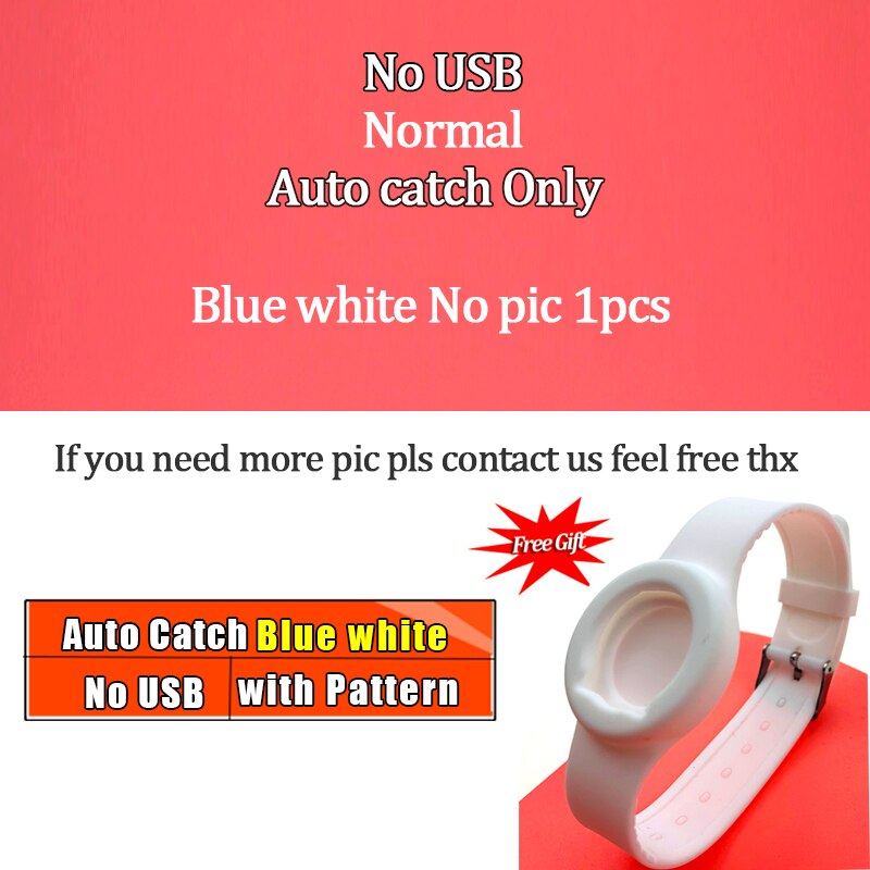 Compatible Bluetooth Bracelet For Powermon Go Plus Wristband Bracelet Device For IOS For Android Manual /Auto catch Version: No USB AutoLightblue