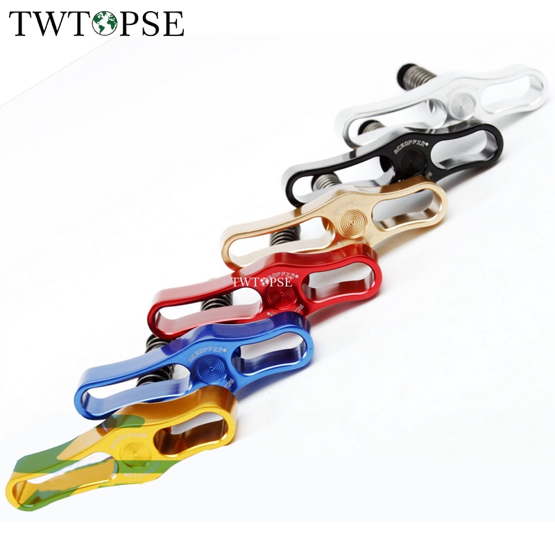 TWTOPSE Bicycle Hinge Clamp Lever For Brompton Folding Bike Bicycle Clamp Plate Lightweight 38g CNC AL7075 Aluminum 2 pcs hcl-2