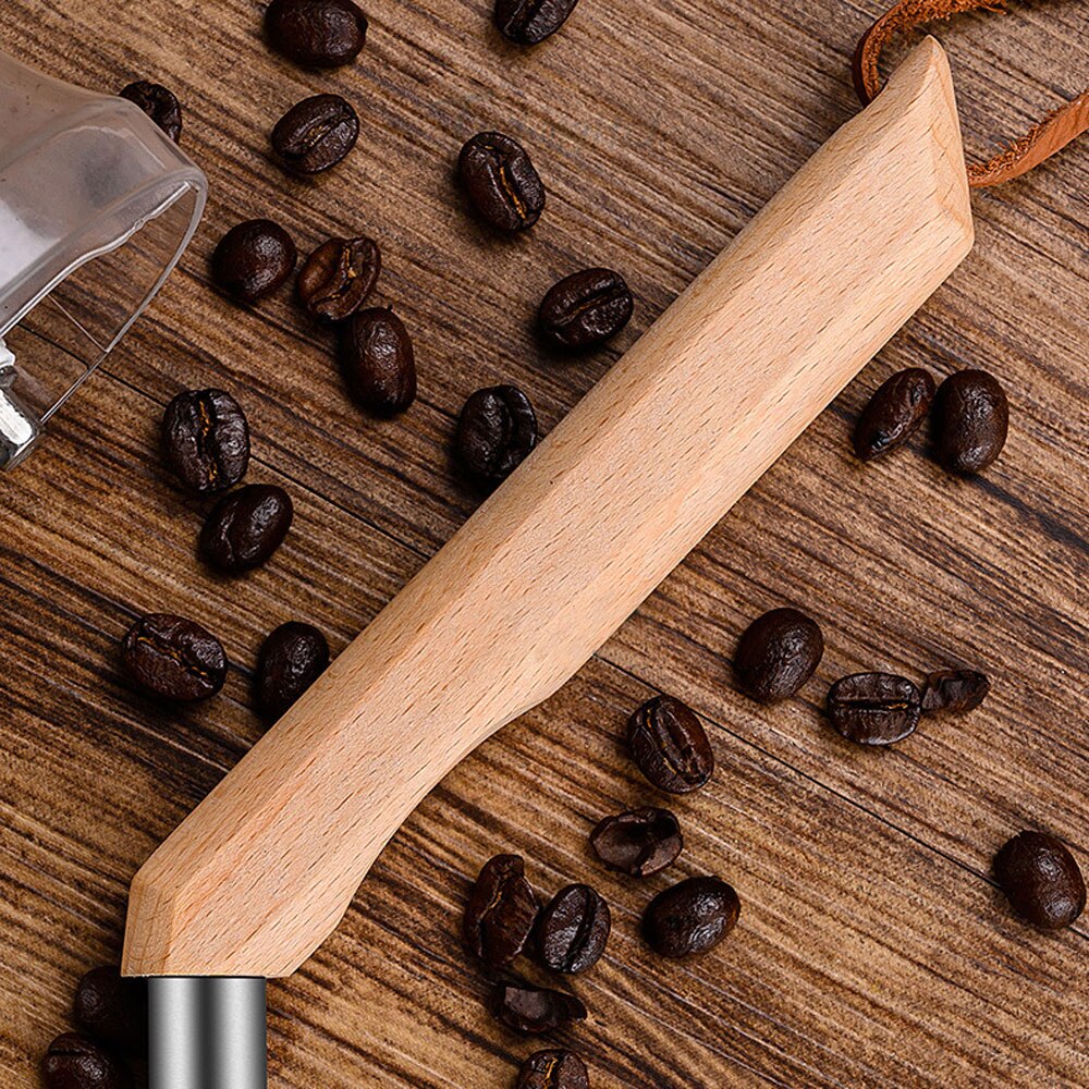 Long Wood Handle Coffee Machine Cleaning Brush Bean Grinder Powder Cleaner Espresso Machine Brush Household Gadgets Bar Utensil
