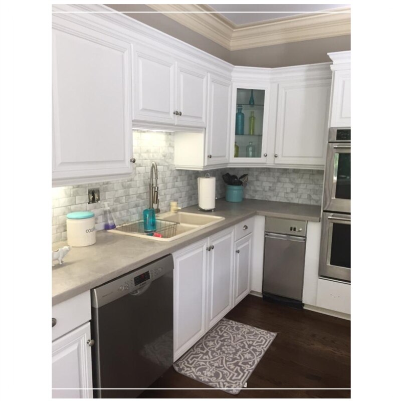 3d Marble Mosaic Wall Decal Waterproof Self Adhesive Wall Tile Backsplash Kitchen Bathroom Home Sticker Wall Decal