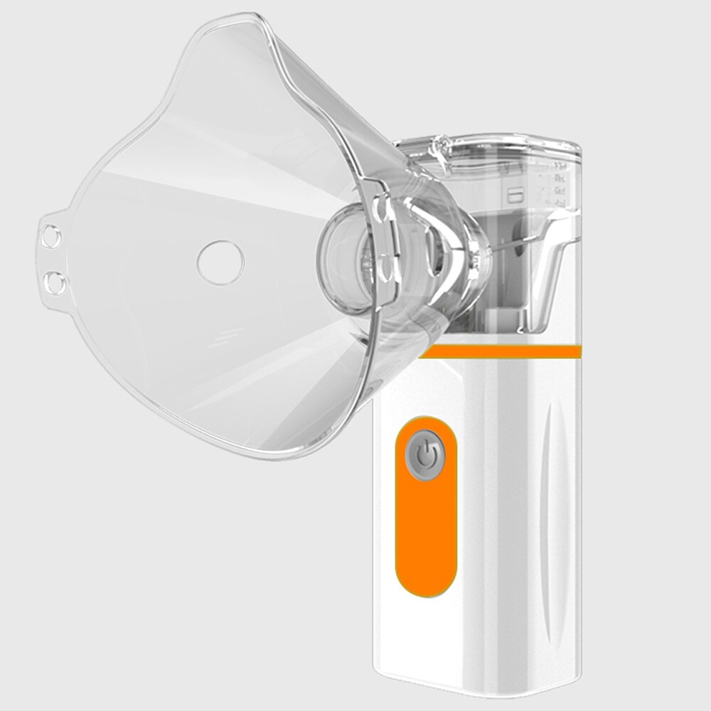 Atomizador de inhalación para el hogar, atomizador de malla portátil, Nebulizador ultrasónico de Bajo decibel, humidificador para adultos y niños: Naranja