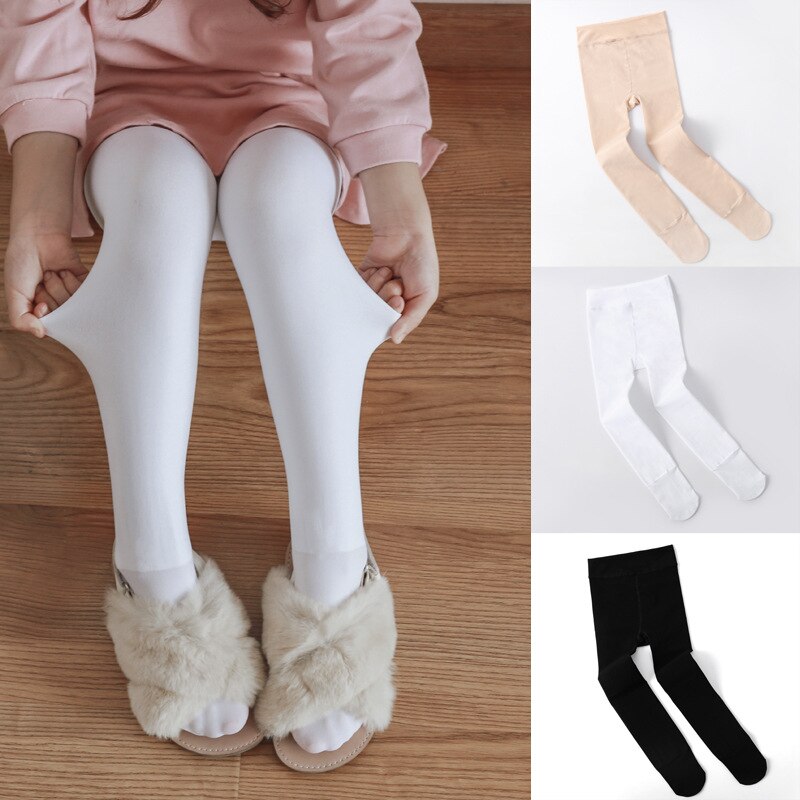 Kinderen Leggings Katoen Kinderen Leggings Effen Kleur Dans Leggings Voor Winter En Herfst 1-12T Kinderen Panty.