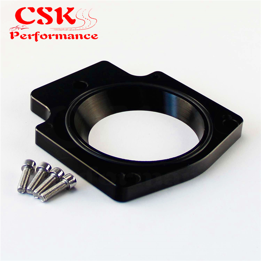 Til 92mm gasspjældhus passer til gm gen iii  ls1 ls2 ls6 lsx  ls4 manifold adapterplade bk