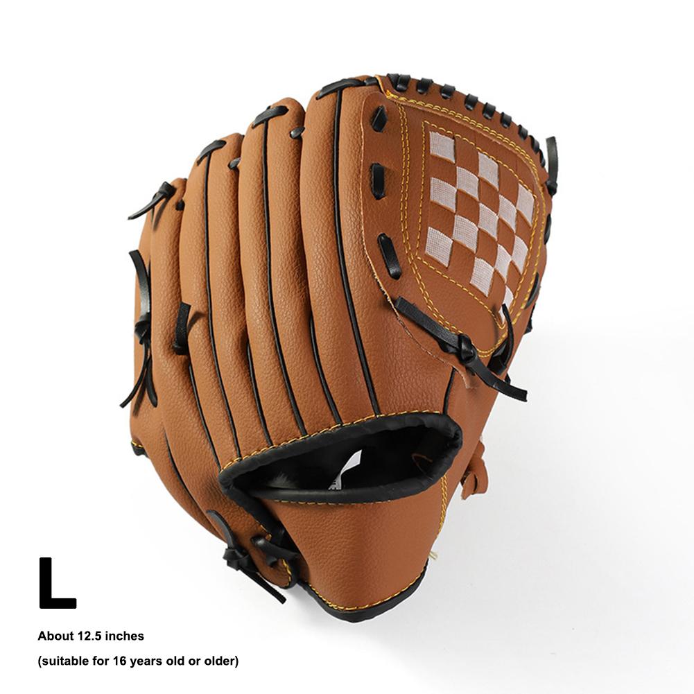 Outdoor Sports Brown Pink Baseball Glove Softball Practice Equipment Adult Man Woman Training 10.5 11.5 12.5 Inch Left Hand: Brown / L