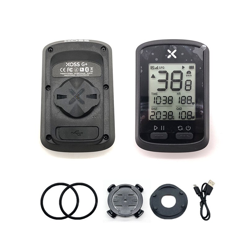 XOSS G+ Bike Computer wireless Bluetooth ANT+ GPS Cycling Computer For speed measurement navigation and data sharing LCD display