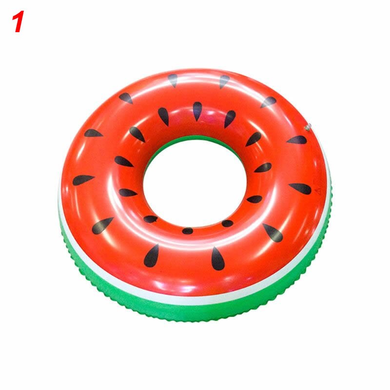 Sicher Wassermelone Aufblasbare Schwimmen Ring Float Pool Schwimmen Kreis Runden Strand Spielzeug U90B: 1