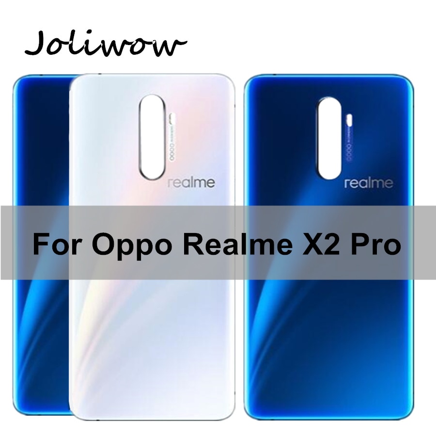6.5 "para oppo realme x2 pro tampa da bateria porta habitação caso capa de vidro para realme x2 pro rmx1931 volta bateria capa