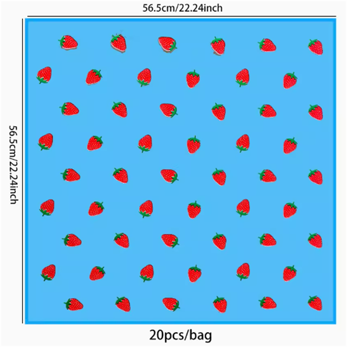5 vellen bloem inpakpapier Koreaanse stijl aardbei cadeau roos verpakking bloemist boeket inpakmateriaal: Licht Geel