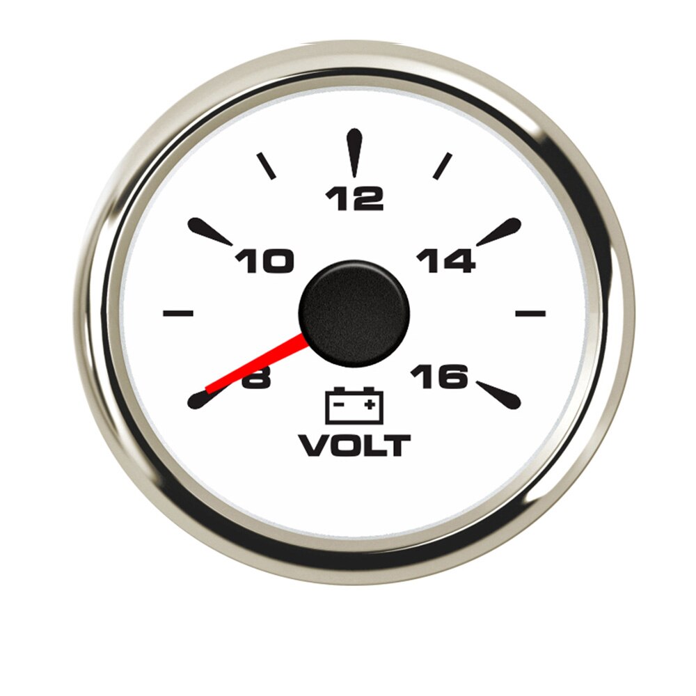 7 colores de luz de fondo de coche barco medidor de voltaje impermeable IP 67 voltímetro 8 ~ 16 V pantalla ajuste motocicleta coche barco