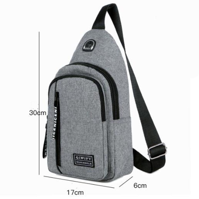 Brust Pack Crossbody Leinwand Schulter Tasche Koreanisch flut Diagonale lässig brust tasche lässig 7502 17X8X26cm