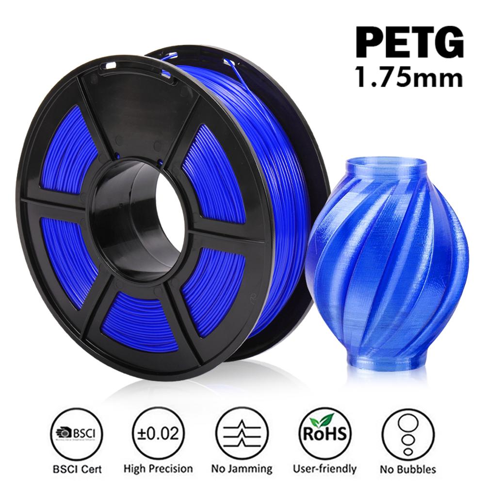 1kg PETG Translucence di Stampa Filamento con Spool per FDM 3D Filamenti Stampante 1.75 MILLIMETRI Durezza Paralume Materiale Di Consumo: Blue