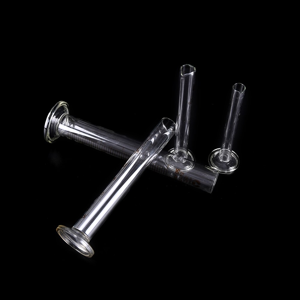 Kemilaboratorium måling 5ml gradueret glas måle cylinder