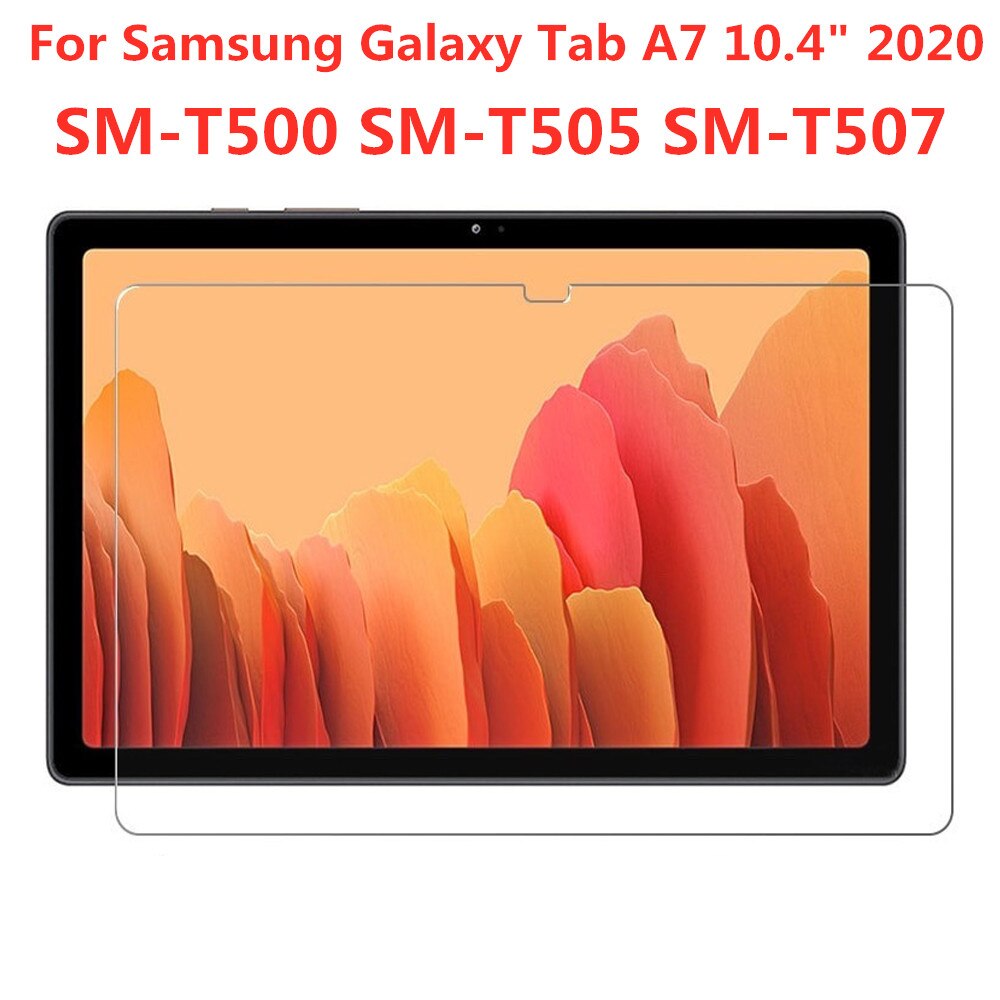 9H Gehard Glas Voor Samsung Galaxy Tab A7 10.4 Inch Tablet Screen Protector SM-T500 T505 T507 Bubble Gratis beschermende Film: Default Title