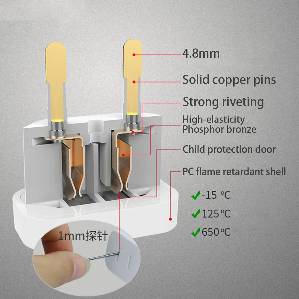 4mm amerikaanse stekker naar eu-stekker reislader stopcontact adapter vs naar europa europese regelgeving oplaadconverter stekker