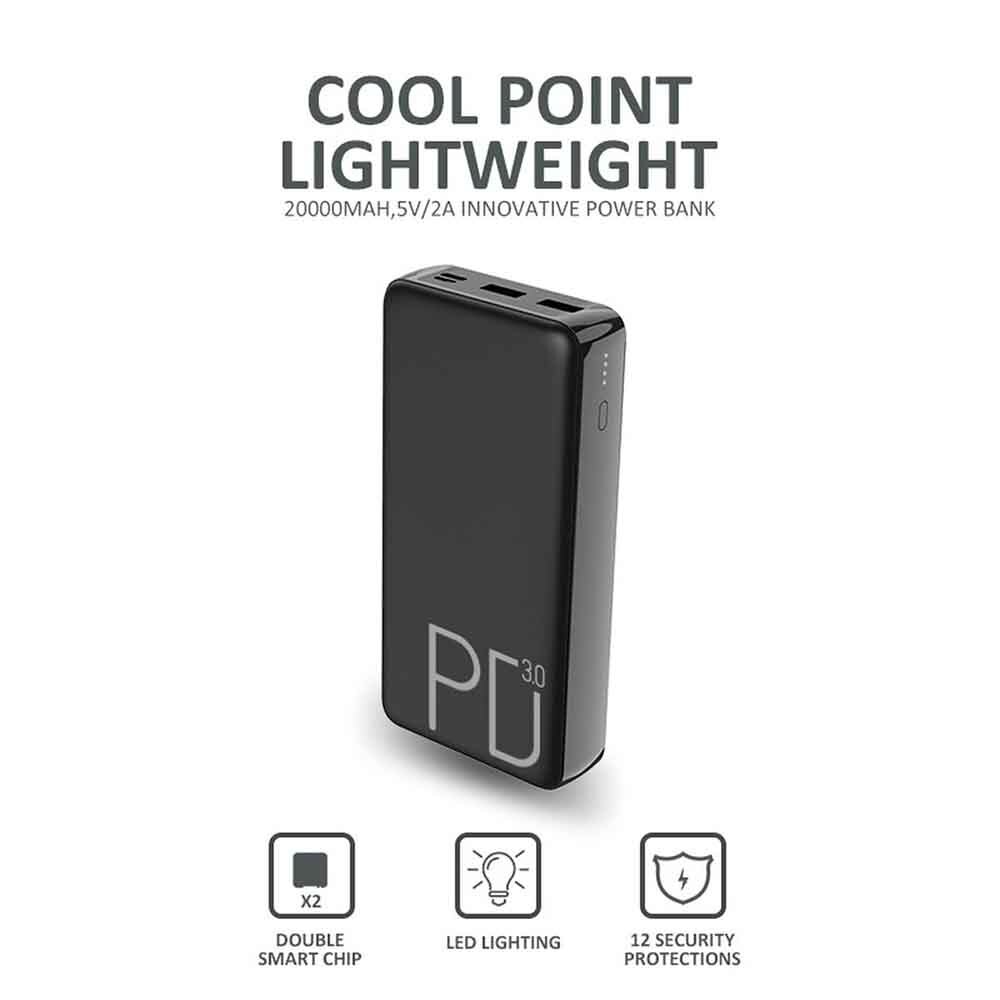 Power Bank 20000mAh PD 18W Fast Charge Powerbank Type C Portable Charger 4 LED Power Display External Battery For iPhone Xiaomi