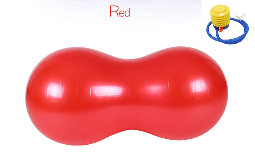 Pelota de Yoga antiexplosión para Pilates, equipo de ejercicio para el hogar, deportes, gimnasio, cacahuete, pelota de Fitness: Red