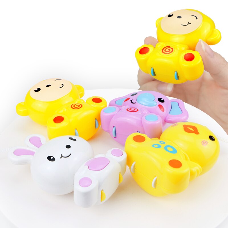 4 in 1 Musicale Presepe Letto mobile Campana Kawaii Animale Crepitio Del bambino di Rotazione della Staffa Giocattoli Giraffa Supporto vento-su regalo di musica scatola Oyuncak