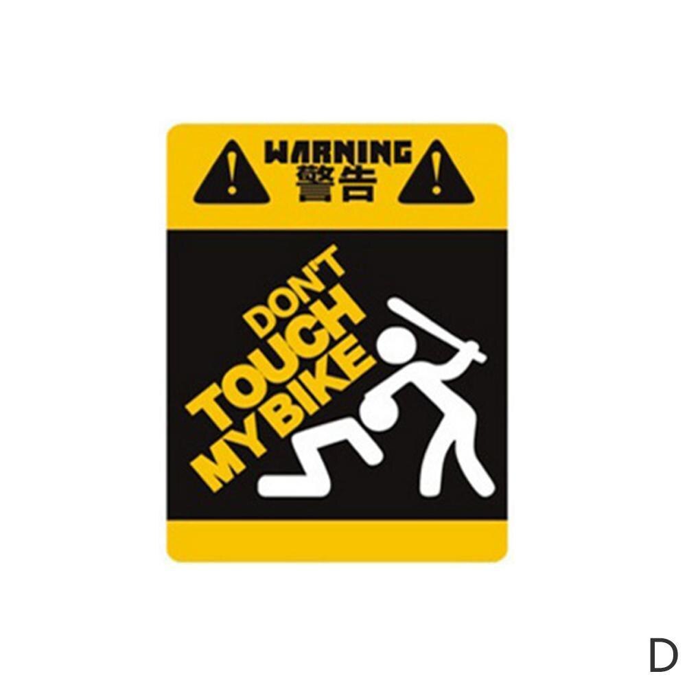 Pegatina de advertencia para bicicleta de un solo vehículo, accesorios de bicicleta, pegatina decorativa para bicicleta de montaña, Marco reflectante, decoración para bicicleta, adhesivo para bicicleta Ar P2E9: D