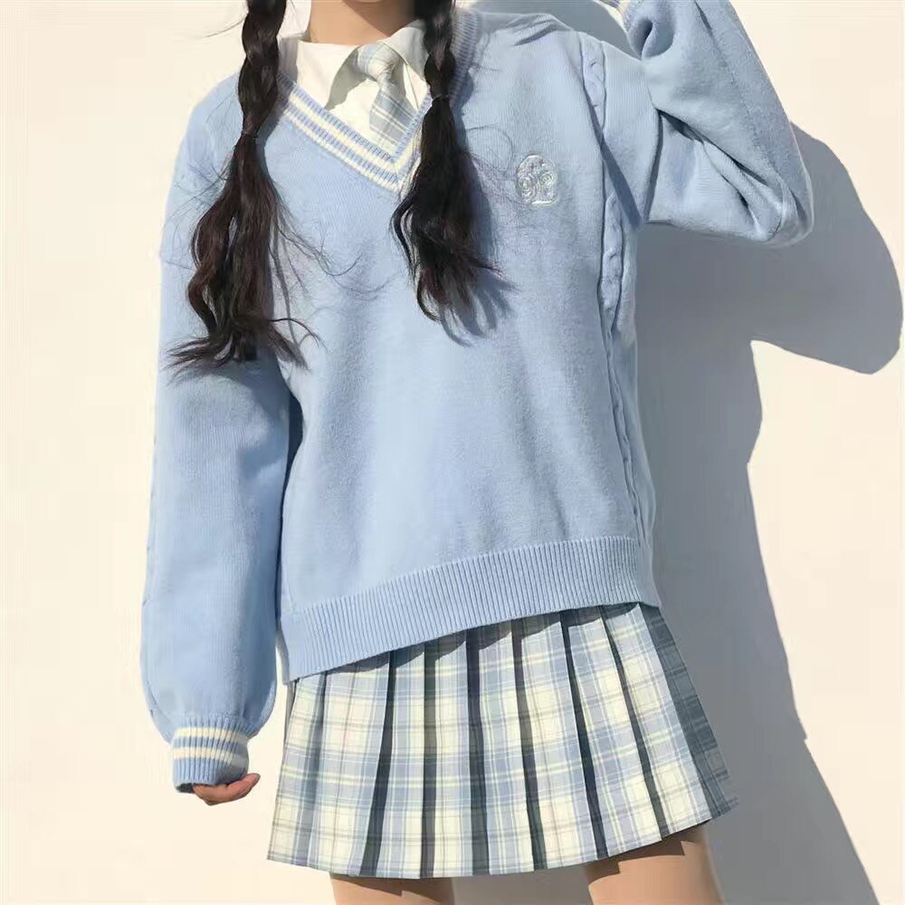 Name Sweater - Light Blue and Navy main image 0