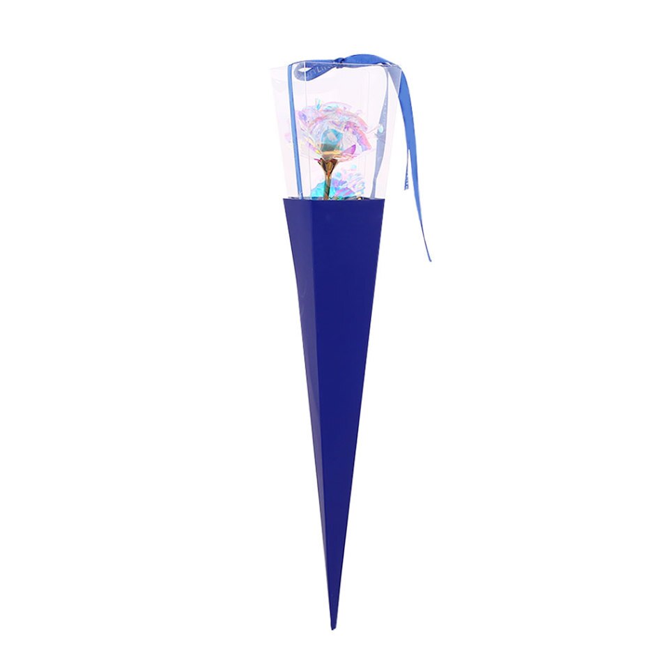 24K Color Gold Rose Simulated Flower Eternal Flower for Your Lover Wedding Party Anniversary Valentine'S Day Romantic Presents: Blue