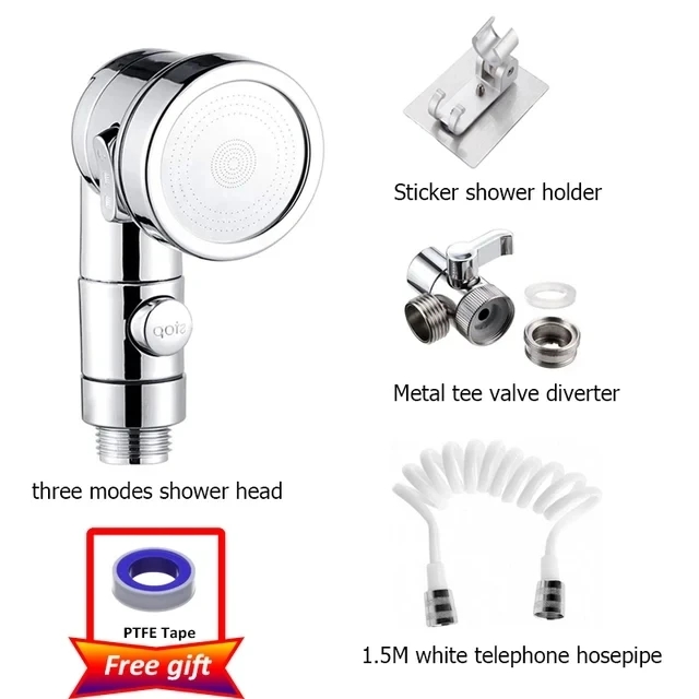 Shower Faucet Set Hose Handheld Shower Head Spray Tap Attachment Sprayer Sink Bathroom Fixture Wall Mounted Silver Sprayers: Blue