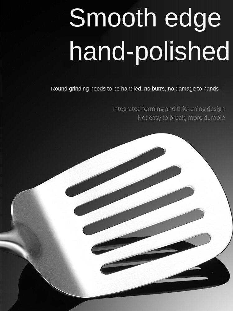 Thick 304 Stainless Steel Cooking Scraper Spatula Spatula Soup Spoon Household Kitchenware Set Full Set