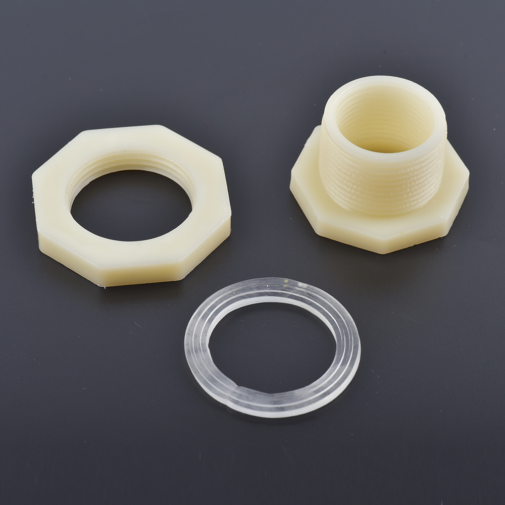 1/2" 3/4 "Inch ABS Plastic Water Tank Connector Valve Aquarium Tap Tank Bulkhead Replacement Drainage Fitting