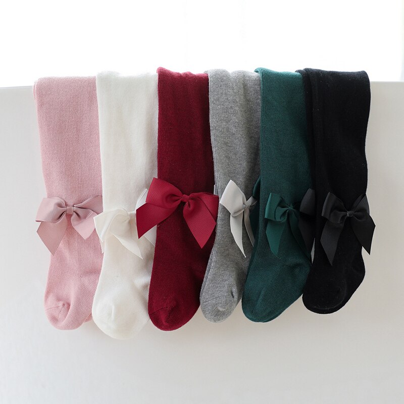 Strik Baby Meisje Panty Zachte Effen Kleur Baby Peuter Panty Warme Herfst Winter Baby Meisjes Kousen 12-24M