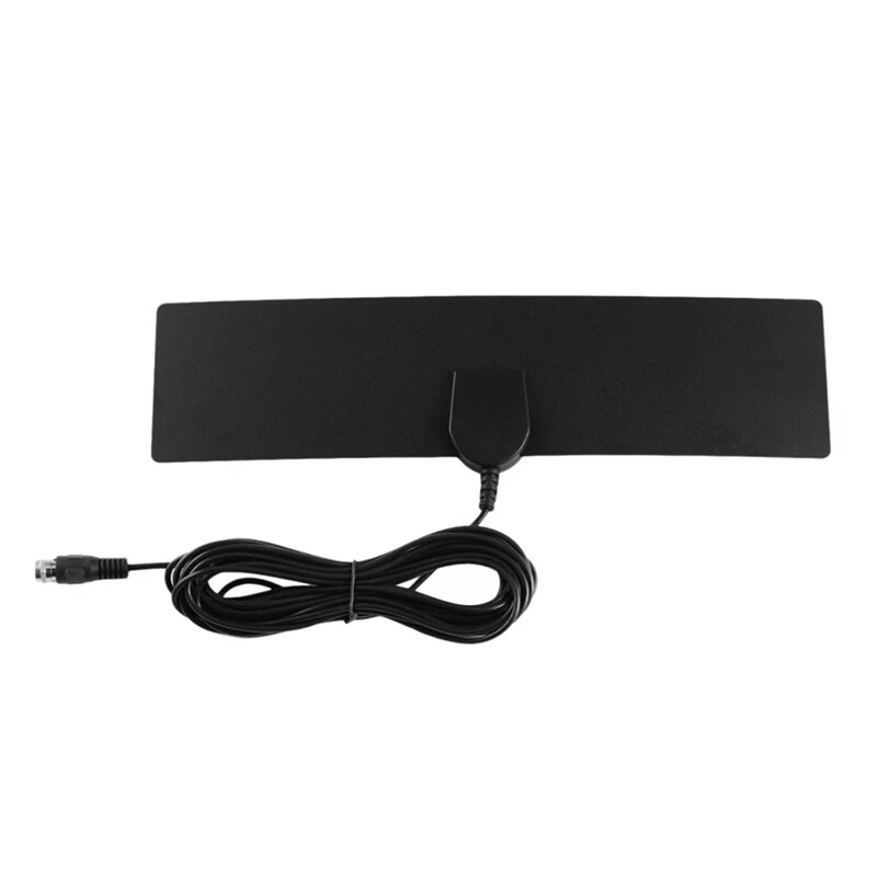 25 Miles Booster Active Indoor Digital TV Antenna Aerial HD Flat 25DB High Gain HD TV DTV Box EU Plug: Default Title