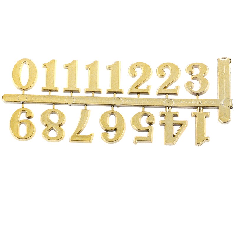DIY Clock Digital Parts Numerals Restore Ancient Ways Digital Accessories Quartz Clock Movement For Clock Repair 1PC: Gold
