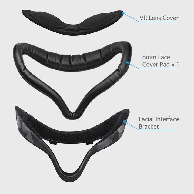 For Oculus Quest 2 Replacement PU Face Pad Cushion... – Grandado