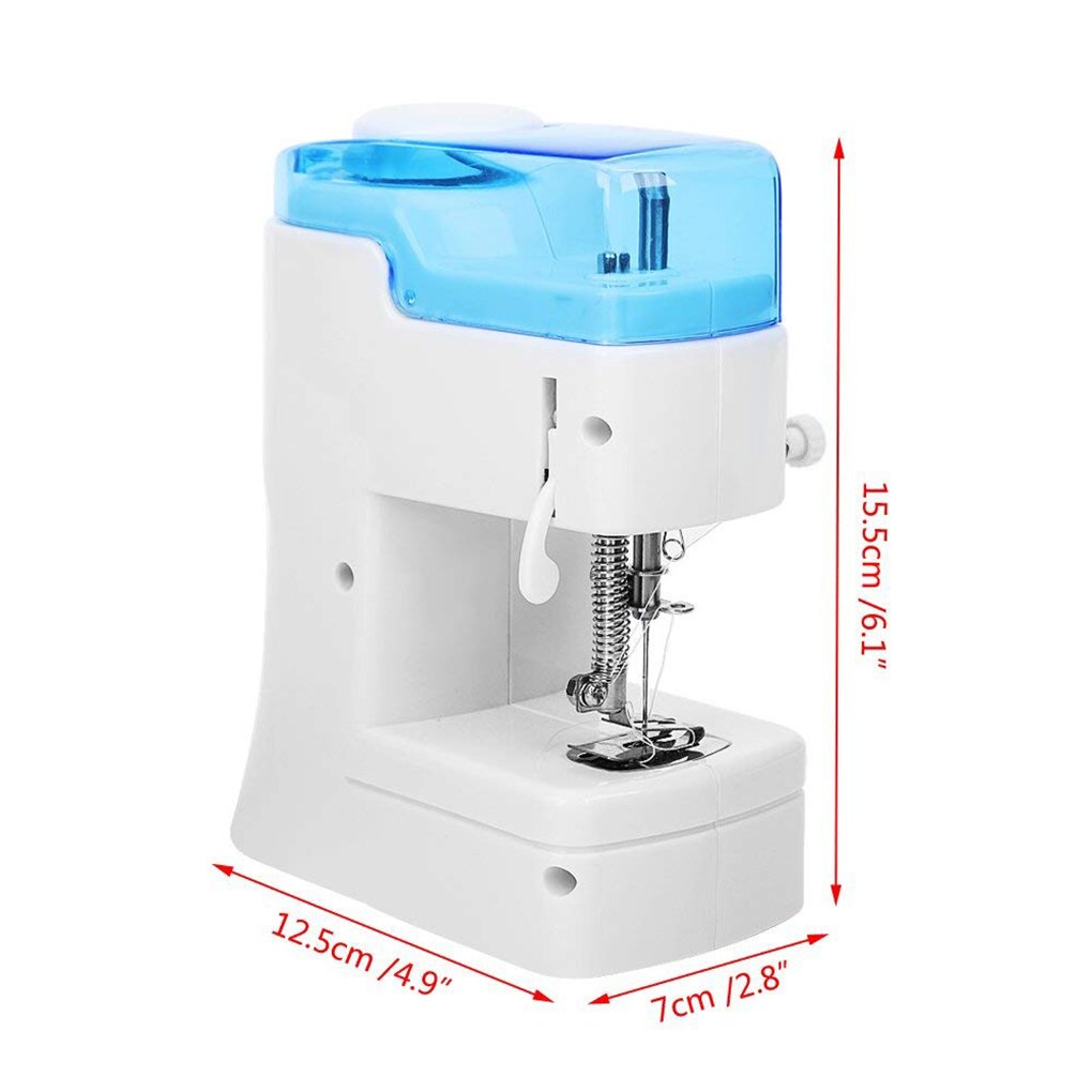 Mini Sewing Machine Portable Electric Fabric Crafting Mending Machine Dual Speed Sewing Tool with Foot Pedal