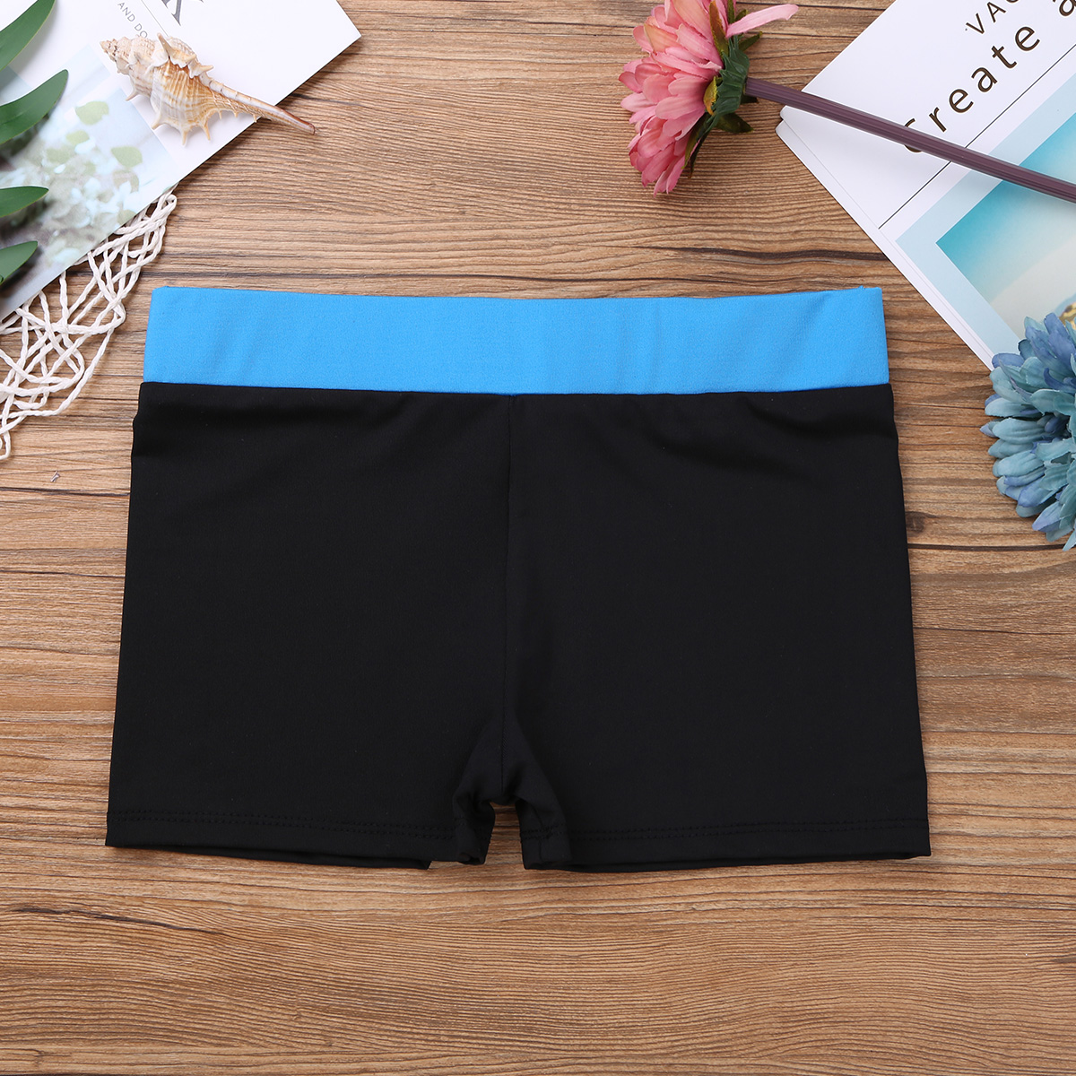 Kids Girls Sport Shorts Elastic Waistband Children Active Wear Kids Dancing Performance Gymnastic Workout Bottoms Dance Short