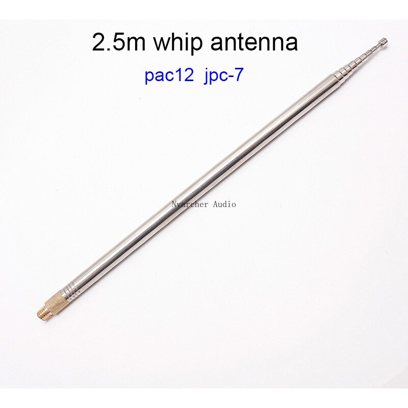 304 Stainless Steel 2.5m Whip Antenna For Pac-12 JPC-7 Portable Short Wave Antenna