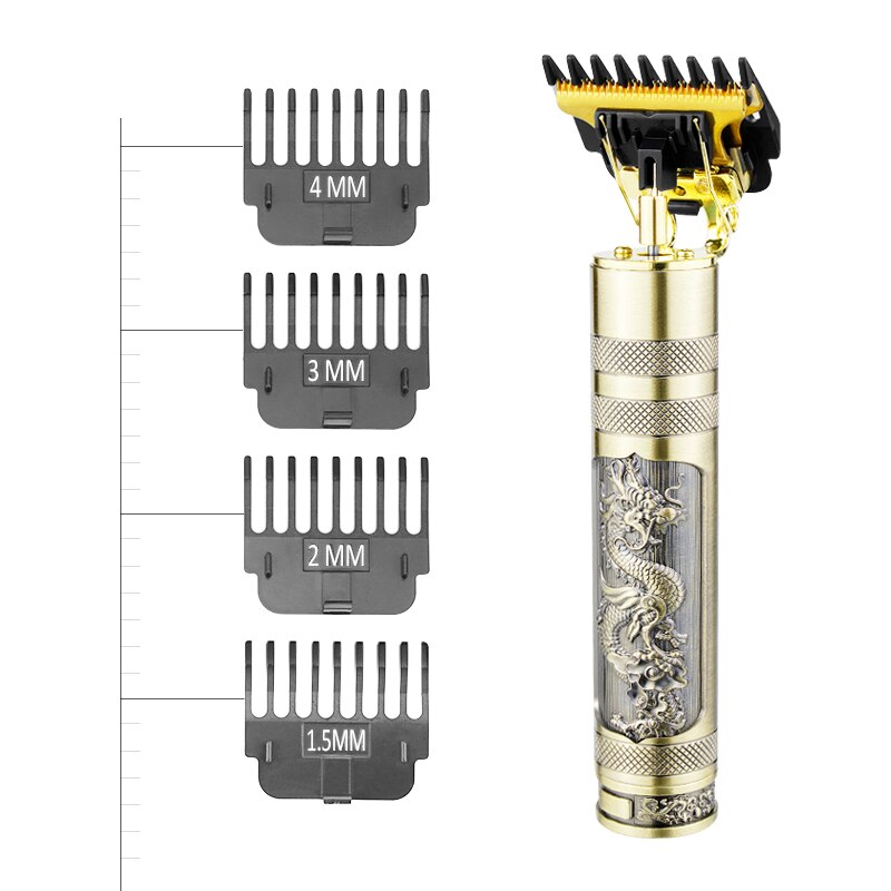 Hair Clipper Electric Hair Trimmer Cordless Shaver Trimmer 0mm Men Barber Hair Cutting Machine Rechargeable Timer Beard Cutter (BD6)(1U45)(F45)