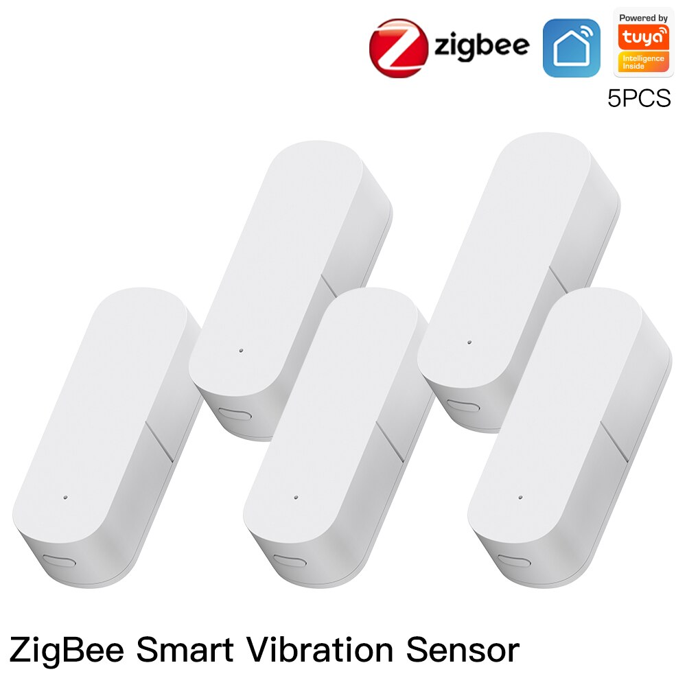 Moes Zigbee Smart Vibration Sensor Detection,Tuya Smart Life APP Notification,Real-Time Motion Shock Alarm,History Record