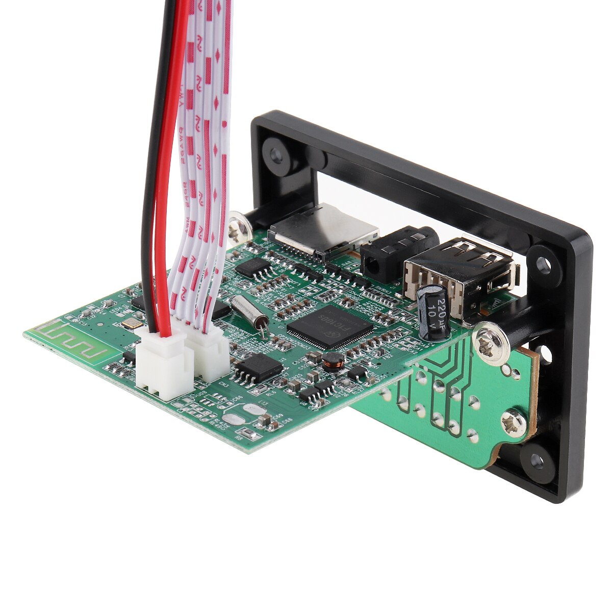 Vtf -0025bt 5v svart dts tapsfri bluetooth videospiller dekoder  mp3 spiller modul støtter usb tf aux fm radio til  mp3/mp4/mp5