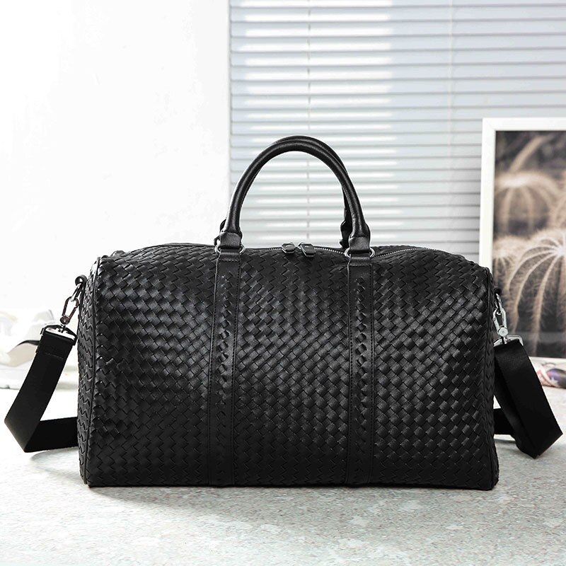 Luxe Handtas Mode Geweven Bagage Tas Grote Tassen Voor Mannen Plaid Plunjezak Casual Business Travel tassen