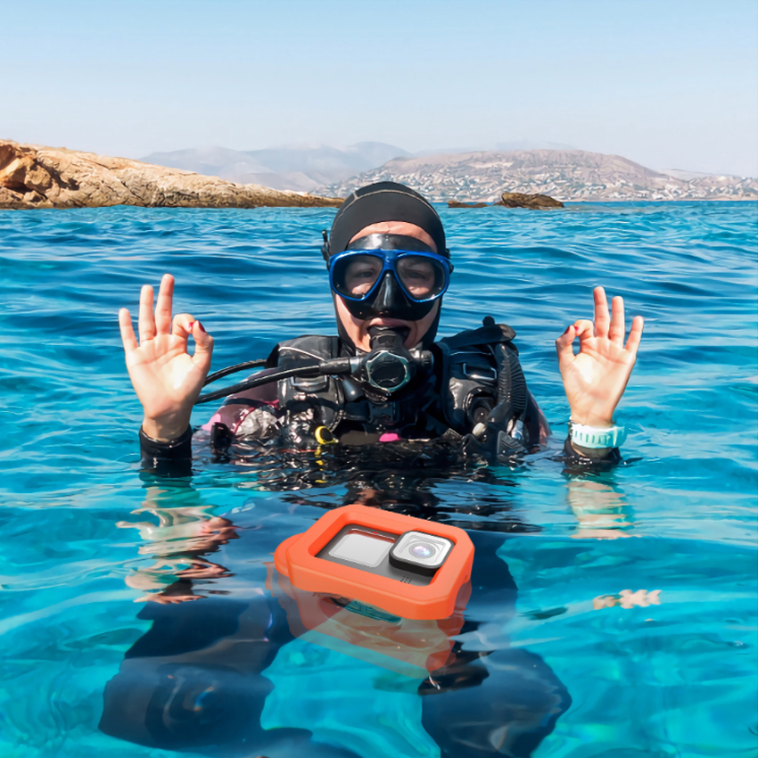 Para Gopro Hero 13 12 11 10 9 accesorios impermeable buceo flotante funda marco surf flotador de espuma