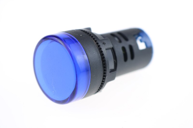 Indicator AD16-22DS DC 24V LED signal lamp Red/Green/Huang/Blue/White Indicator Lights: Blue
