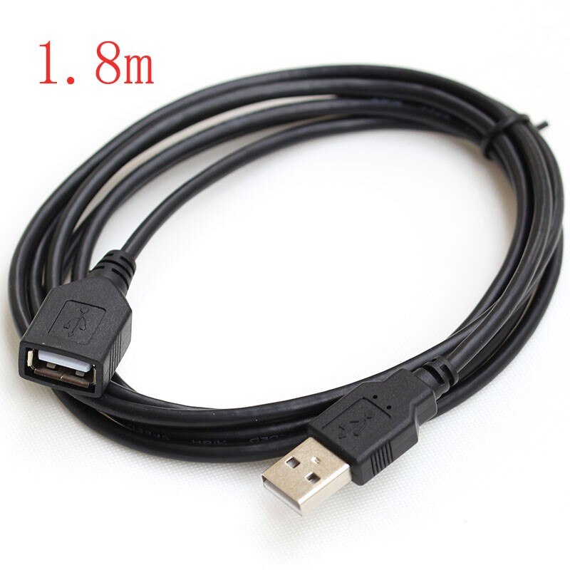 1.8M USB 2.0 Male to Female Data Sync Charger Extension Cable
