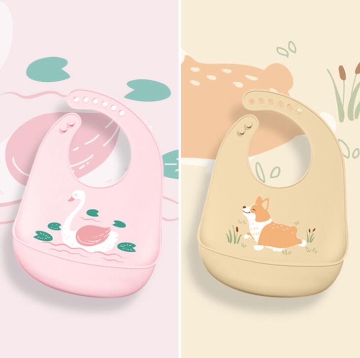 Prato de Silicone Alimentos Complementares de Formação do bebê Bacia de Alimentação Integrada infantil Ventosa Bandeja Talheres Anti-queda: pink yellow 2pcs