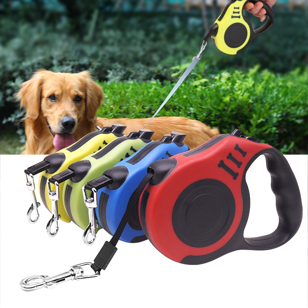 3/5M Duurzaam Hondenriem Automatische Intrekbare Nylon Hond Kat Lead Uitbreiding Puppy Walking Running Lood Roulette Voor honden