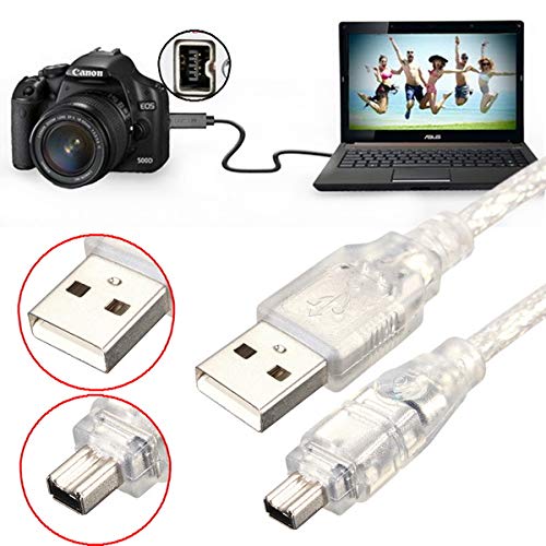 100Cm Usb Male Naar Firewire Ieee 1394 4Pin Mannelijke Ilink Adapter Cord Kabel Voor DCR-TRV75E Dv