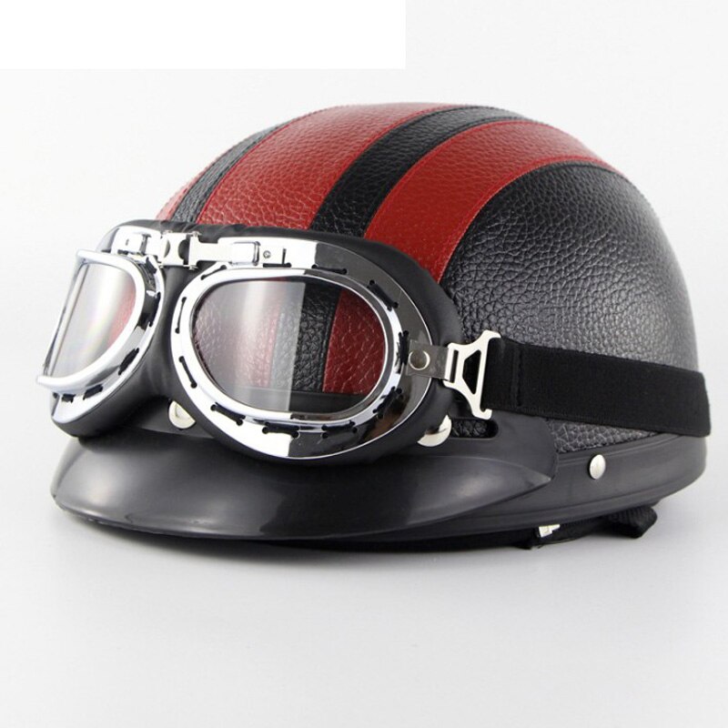 Professionele Road Motorfiets Mountainbike Helm Met Bril Ultralight All-Terrain Fiets Helm Sport Riding Fietsen: black and red