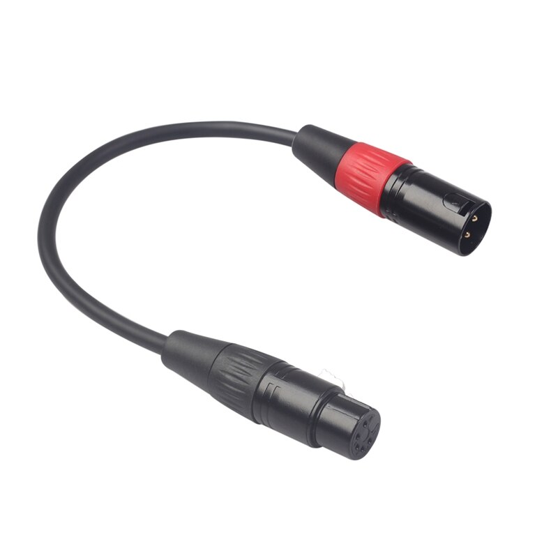 Xlr 3- pin-stecker auf  to 5- pin-buchse konverter-adapterkabel audiokabel für mikrofon