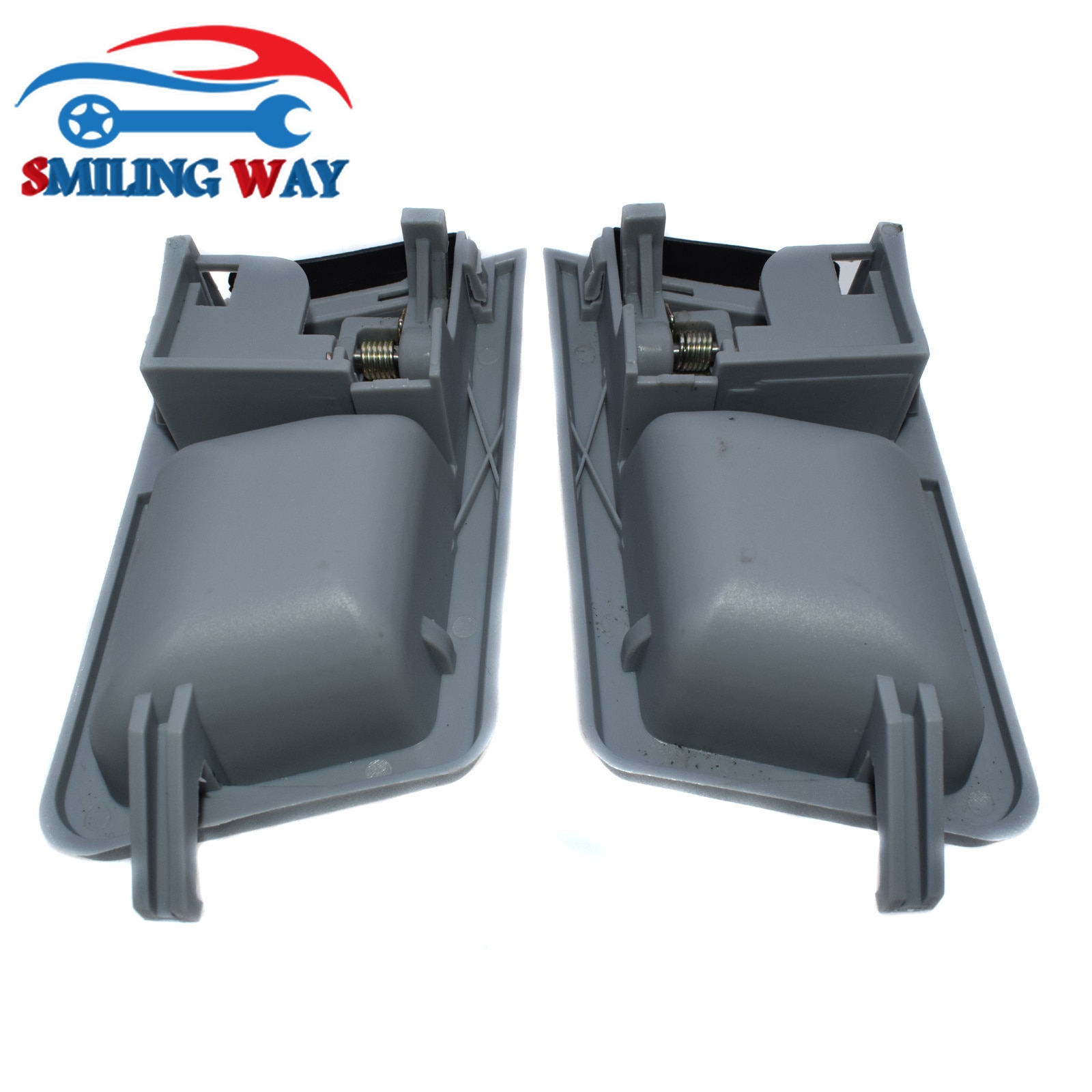 Grå svart innvendig dørhåndtak foran venstre høyre for vw transporter caravelle  t4 1990-2003,  eurovan 1992-2003 701837019, 7 d 0837020