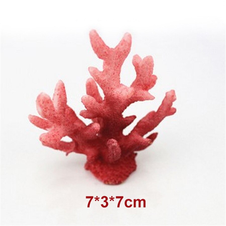 Farverig kunstig akvarium akvarium dekoration mikro miniature landskab simulering koral blomster mini ornament