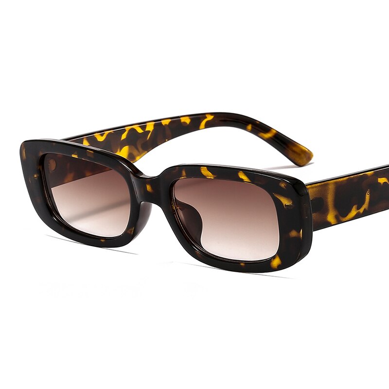 Lot De 2 Lunettes De Soleil Rectangulaires Vintage - Noir Et Blanc | Monture Plastique Légère | Style Rétro Années 90 | Pour Femme Et Homme